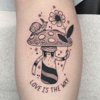 Joshua Burd on Instagram: “Rad one for Jessica! Thanks again! What a happy shroomy buddy #pdxtattoo #pdxtattooartist #portland #portlandtattoo #portlandtattooart…”