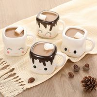 Gift these cuties this holiday to your girlfriends, moms, daughters - well... anyone! The Marshmallow Hot Chocolate Mug features a ceramic material with handles, and a cutie face for your hot cocoa and marshmallows! Mugs sold separately. Size: 3.3" x 3.5" x 3.5" Material: Ceramic with handles Microwave safe - may get hot in microwave, use caution Dishwasher safe - top rack only