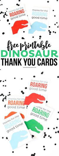 Download these cute and FREE Printable Dinosaur Thank You Cards, then sign your kids up for Michael's Camp Creativity for kids!