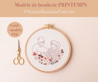 modèle de broderie Afternoon tea - #MarionRomainPatterns