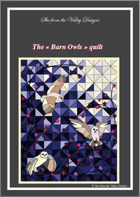 Barn owls applique quilt - pdf pattern and tutorial - Patchwork & Quilting at Makerist