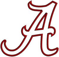 "A" Alabama Crimson Tide Football Logos Clip Art - Clip Art Library