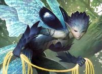 Magic the Gathering - pretty, female, abstract, duels, fantasy woman, wings, blue, cards, beautiful, fantasy, fairy, art, lady