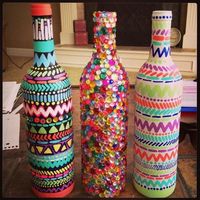 Reuse Your Wine Bottles!! Gorgeous DIY Home Decoration! @Megan Ward Ward Fagundes -this is my kinda bottle craft!