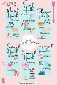 6 Types of Self Care