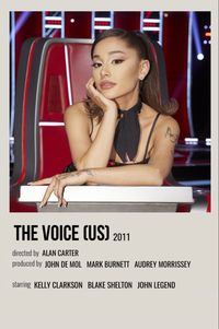 minimal polaroid series poster for the voice (us)