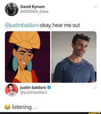 @justinbaldoni okay, hear me out & justin baldoni & © listening – popular memes on the site iFunny.co #justinbieber #celebrities #okay #hear #justin #baldoni #listening #pic