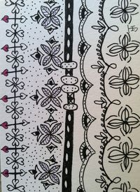 So much like henna #papercraft #Zentangle #doodling