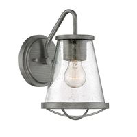 Designers Fountain Darby 1-Light Weathered Iron Outdoor Wall Mount Lantern