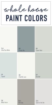 Coastal Paint Colors from Behr, Benjamin Moore, and Sherwin Williams