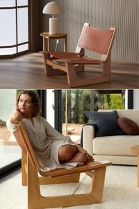 Dubbed Leather Sling Chair, the iconic piece is inspired by mid-century Spanish furniture. The makers call the piece ‘understatedly cool,’ and rightly so, courtesy of its simple yet modernized silhouette. Boasting clean lines, the sling chair is the talk of the town for its low-slung and angular frame that is made of solid oak that’s sustainably sourced.