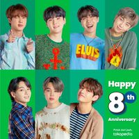 #BTS 8TH anniversary