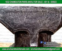 Ask for price with ID0823 on anvilsandtoolsforsale@gmail.com All pictures of all anvils on our website anvil for sale, anvils, blacksmith, blacksmiths, blacksmithing, antique tools, tool collector, swage block, stake, cone, cutler, french pig, amboss, incudine, schmied, forgeron, forge, enclume, forged, blacksmith tools, old tools, vintage tools, handtools, iron work, vise, stake, coutellier, chamouton, hulot harmel, collection, outil ancien, outils anciens, bigorne, art populaire, enclume