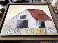 Marie Wheeler on Instagram: “Decided on the frame for this 16x20 barn painting. My husband usually makes my frames but I had this one I purchased awhile back and…”
