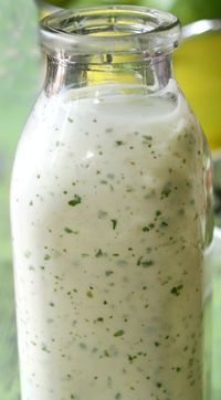 Homemade Cilantro Lime Ranch Dressing - salad recipes, side dish recipes