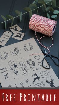 free holiday gift tags