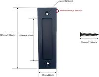 Amazon.com: Fpz Running Black 6 inch Sliding Barn Door Finger Pull Set | Heavy Duty Modern Simple Invisible Handle| with Flat Bottom Easy to Install : Everything Else