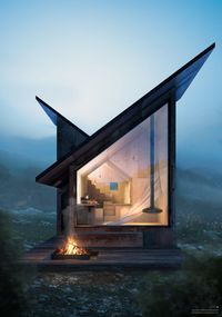 The Mountain Refuge design poses the perfect opportunity to get away from the fast life.