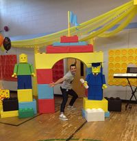 hello, Wonderful - AMAZING CARDBOARD LEGO CREATED BY TEACHER