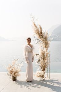 Dreamy pampas grass wedding inspiration in Lake Como, Italy - 100 Layer Cake
