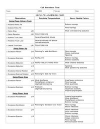 gait assessment template - Google Search