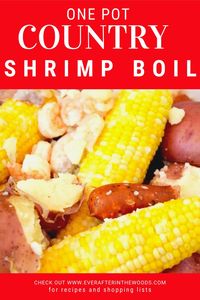 This one pot shrimp boil, makes a great meal for outside gatherings, one pot on an outside burner and you can sit back and enjoy!