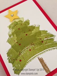 Christmas Tree Card using the Work of Art Stamp Set by Stampin' Up!