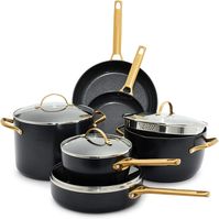 GreenPan Hard Anodized Ceramic Nonstick Cookware Set, 10 Pieces