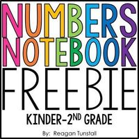 Numbers Notebook Freebie. Included are 8 numbers notebook sample activities! These black and white math notebook printables are perfect to send to the copier or you can print on colored paper to create high interest in your student's journals. To learn more, visit www.tunstallsteachingtidbits.com