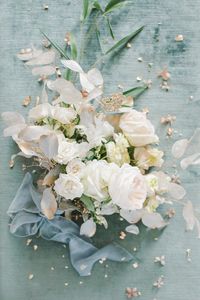 French Dusty Blue Wedding at La Maison Bambou
