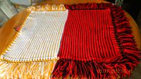 Crocheted afghan for Romeo, Longhorn/Texas Tech