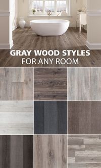 Here are some of our favorite gray wood look styles.