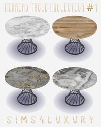 Dinning Table Collection #1 | Sims4Luxury on Patreon