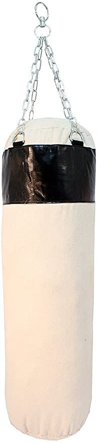 Amazon.com : Life gears Black Canvas Punching Bag with Chains : Heavy Punching Bags : Sports & Outdoors