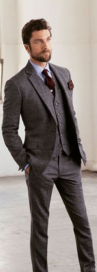 Wedding Ideas by Colour: Grey Wedding Suits - Alternative Fabric | CHWV