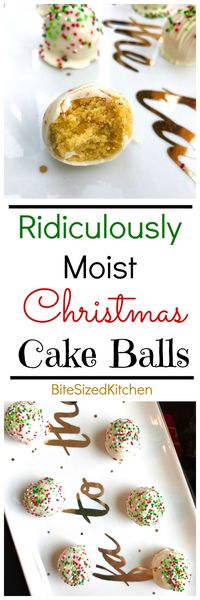 Easy Moist Christmas Cake Balls | Best Moist Cake Pops | Christmas Desserts Party | Quick holiday dessert | Christmas in July Food | Christmas in July Desserts