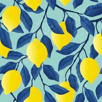Тропический бесшовный образец с ярко-жел... | Premium Vector #Freepik #vector #pattern #food #vintage #floral