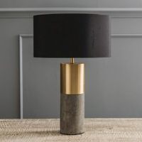 Concrete & Brass Lamp