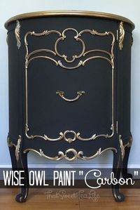 Painted in Wise Owl Chalk Synthesis Paint in Carbon by Thea at Sweet Tea Refinishing ❤️