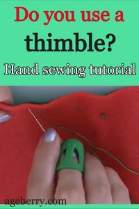 Want to learn basic hand sewing stitches? Then this sewing tutorial is for you. Learn how to end a stitch, how to tie a knot in thread, how to use a thimble, how to hand sew a seam, also types of hand stitching. #sewing #handsewing #learntosew #sewingforbeginners #typesofhandstitching #howtosewbyhand #sewingtutorial #sewingtips