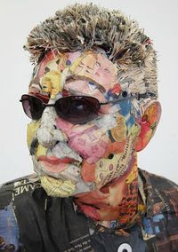 incredible newspaper sculptures Will Kurtz 1