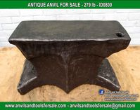 Ask for price with ID0800 on anvilsandtoolsforsale@gmail.com All pictures of all anvils on our website anvil for sale, anvils, blacksmith, blacksmiths, blacksmithing, antique tools, tool collector, swage block, stake, cone, cutler, french pig, amboss, incudine, schmied, forgeron, forge, enclume, forged, blacksmith tools, old tools, vintage tools, handtools, iron work, vise, stake, coutellier, chamouton, hulot harmel, collection, outil ancien, outils anciens, bigorne, art populaire, enclume