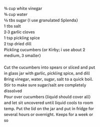  Refrigerator Dill Pickles Small Batch 
