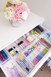 We organized our craft room and we wanted to share it with you! We are sharing exactly how DIY ed the space, our layout, before and after pictures, storage hacks, AND ideas that you can use for your garage too! Even if your space is small, make sure it's organized and clean! #craftroom #office #organization #renovation