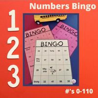 My kiddos can't get enough of the game BINGO, so why not incorporate learning with fun. This is a Numbers BINGO Game best suited for students and children in Kindergarten through First Grade and ages 5-7. Included are the following: --16 Black and White BINGO Cards, each with 25 Numbers. You will find a mix of Number Form and Word Form on each card. --16 Colored BINGO Cards, each with 25 Numbers. You will find a mix of Number Form and Word Form on each card. --BINGO cards grouped by 0-25, 26-55,