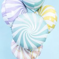 Ballon aluminium mylar - Bonbon bleu