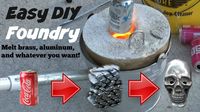 How to make a metal melting foundry. MELT ALUMINUM, BRASS, GOLD, SILVER....