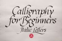 Calligraphy for beginners is a three class sequence for anyone who wants to start studying calligraphy. This is the second installment of that sequence.