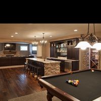 Nice rock work in this basement.
