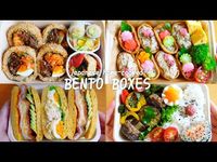 【Making BENTO】Inari Sushi/Kimbap/Pork cutlet with cheese sandwich/Tofu/Watermelon rice ball🎌 - YouTube